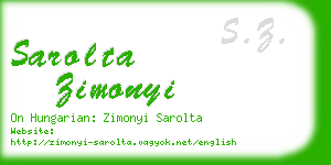 sarolta zimonyi business card